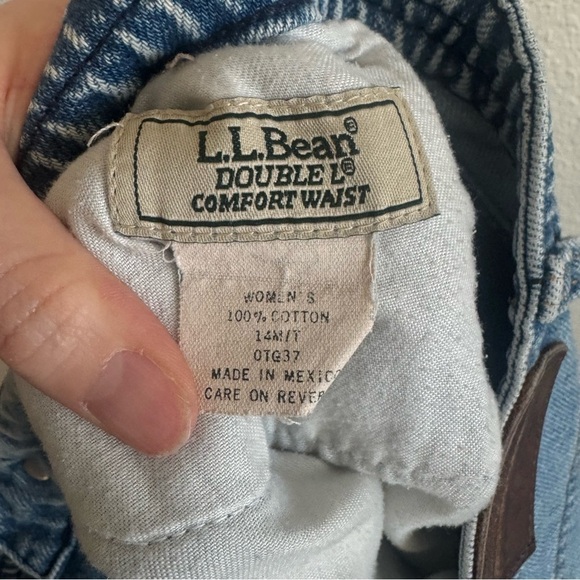 VTG L.L. Bean Women's Size 31 Double L Comfort Waist Cut Off Shorts Y2K Boho - Picture 5 of 9